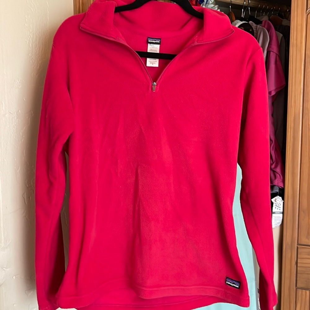 Patagonia face fleece sweater jacket